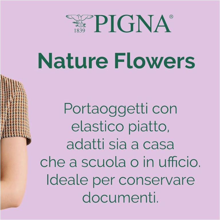 PORTAPROGETTI DORSO 3CM  PIGNA NATURE FLOWERS 3