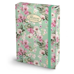 PORTAPROGETTI DORSO 7    FLOWERS NATURE GREEN