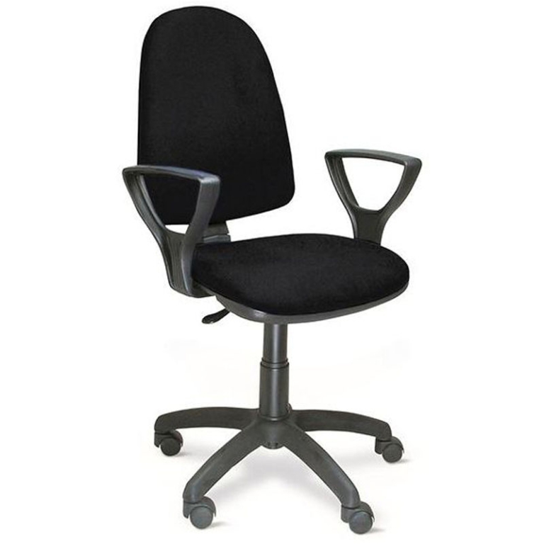 SEDIA NEW EKOS NERA CON  RUOTE+BRACC. CERT. EN1335