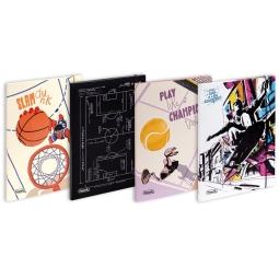 CARTELLE 3 LEMBI A4 C/ELASTICO DORSO 1CM LINEA SPORT