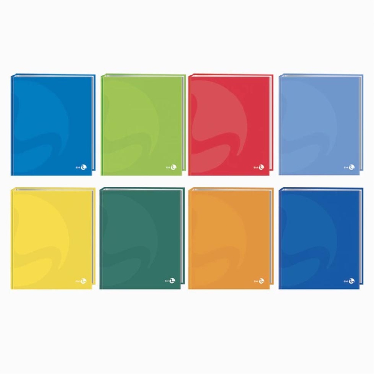 COPERTINE AD ANELLI 5PZ  A5 025 COLORI ASSORTITI