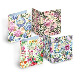 COPERTINA AD ANELLI A5 15X21 030 FLOWERS GREEN