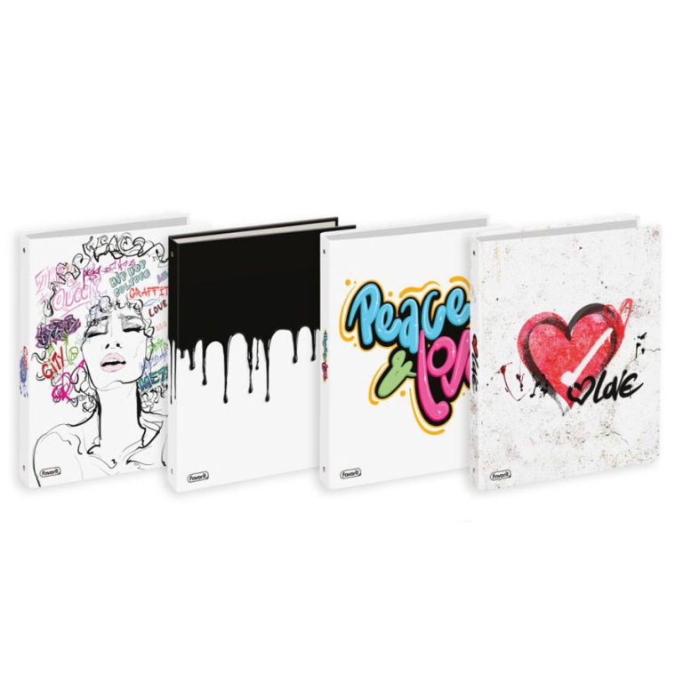 COPERTINA AD ANELLI A4   030 LINEA GRAFFITY