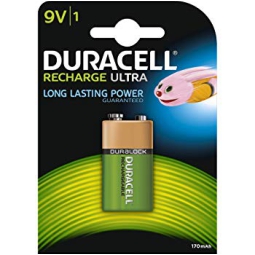 BATTERIE 9V RICARICABILI DURACELL