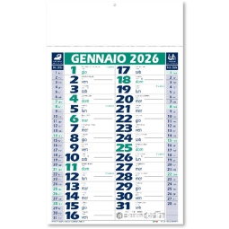CALENDARI OLANDESI 29X47CM VERDE BLU