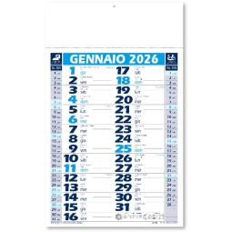 CALENDARI OLANDESI 29X47CM CIANO BLU