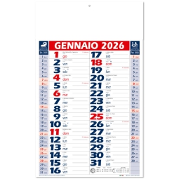 CALENDARI OLANDESI 29X47CM ROSSO BLU