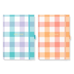 AGENDA GIORNALIERA A6 ACCADEMICA GINGHAM LETTS