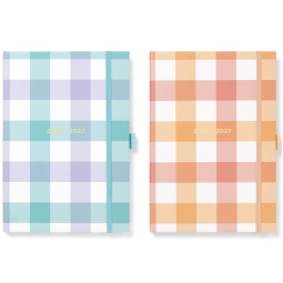 AGENDA SETTIMANALE A5 ACCADEMICA GINGHAM LETTS