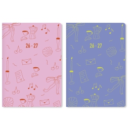 AGENDA GIORNALIERA A6 ACCADEMICA LITTLE JOYS LETTS