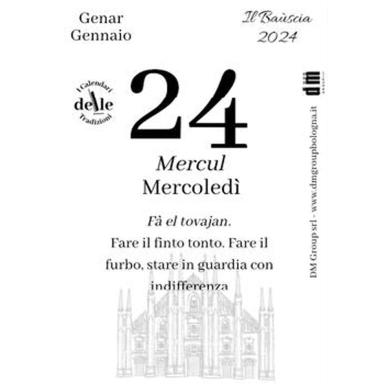 CALENDARIO DIALETTALE    MILANESE 2026 V.19,90 2
