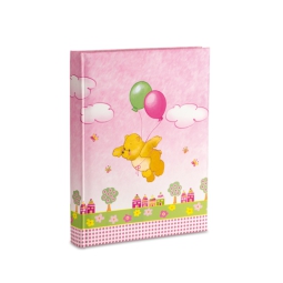 ALBUM NASCITA 23X30CM    ROSA 30F+VELINA SCATOLA