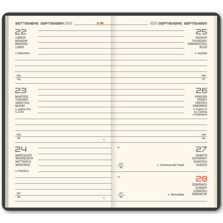 AGENDA SETTIMANALE 8X15  I83ZT MARMORA 2
