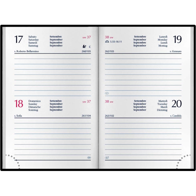 AGENDA BIGIORNALIERA 7X10 CARIBE TASCABILE 2