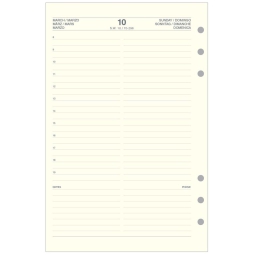 RICAMBIO ORGANIZER GIORNALIERO 15X21CM GIALLO