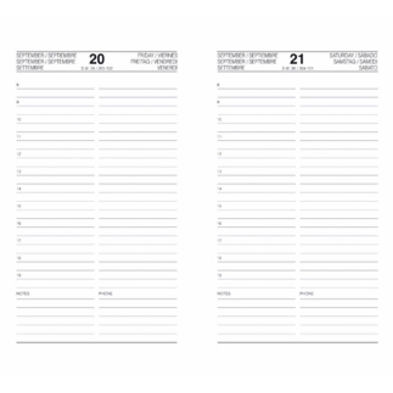 RICAMBIO ORGANIZER GIORNALIERO 7,5X12,7CM BIANCO