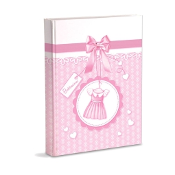 ALBUM BATTESIMO ROSA TUTINA 200 TASCHETTE 13X19CM