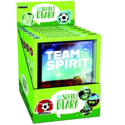 DIARIO SEGRETO 13X18CM BIANCO FOOTBALL LUCCHETTO