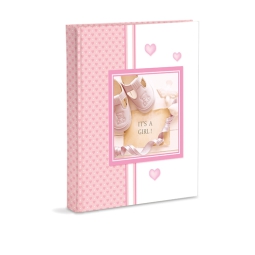 DIARIO MAMMA 21X30CM PLASTICA ROSA IT'S GIRL 24FOGLI