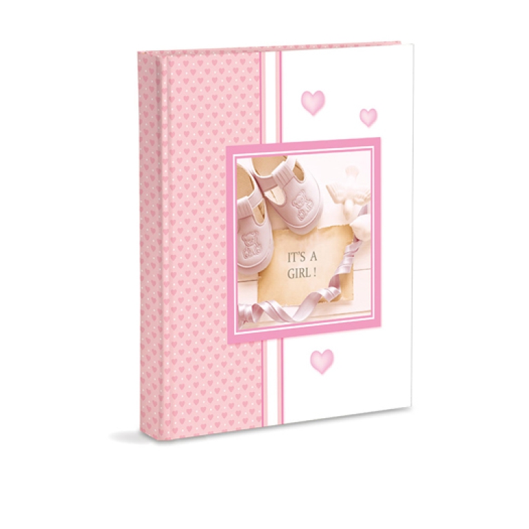 DIARIO MAMMA 21X30CM PLASTICA ROSA IT'S GIRL 24FOGLI