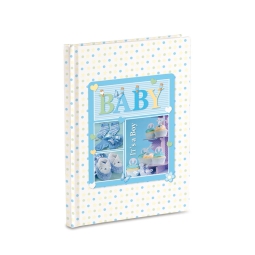 ALBUM NASCITA CELESTE BABY IT'S 200 TASCH. 13X19CM