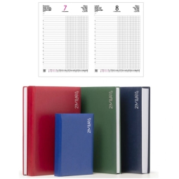 AGENDA GIORNALIERA 15X21CM BOOKING COLONNE BLU