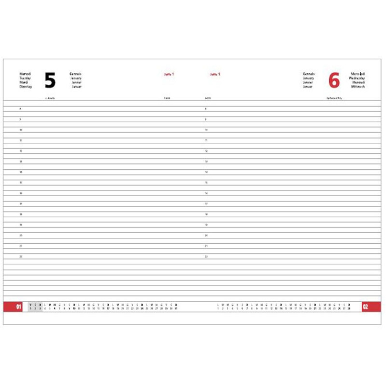 AGENDA GIORNALIERA 21X30 A4 TEXT SAB/DOM SEPARATI 2