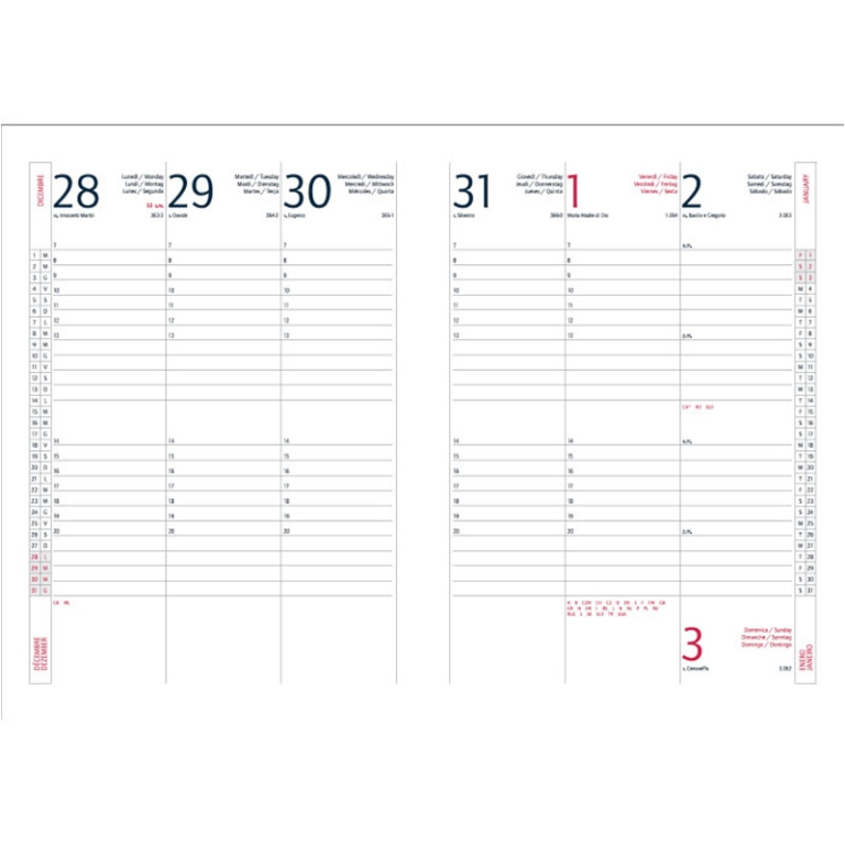 AGENDA SETTIMANALE 17X24CM 7157DE DELTA 2