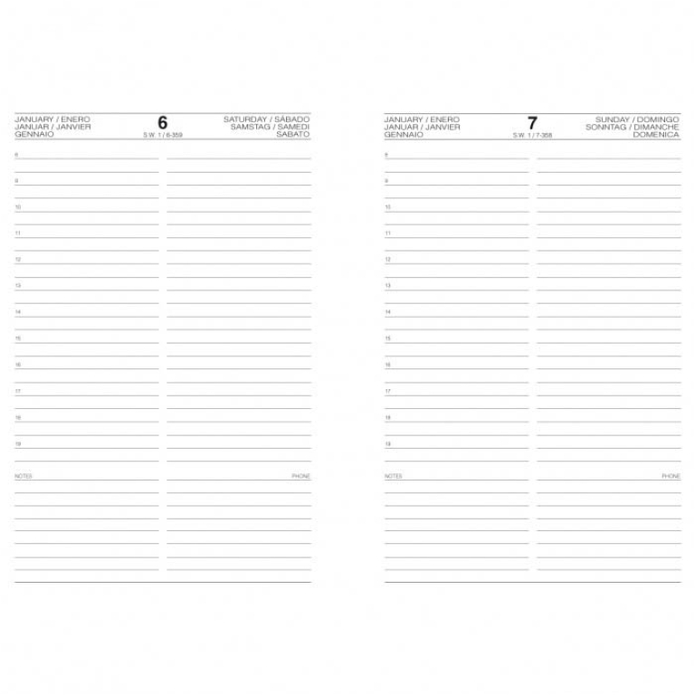 AGENDA GIORNALIERA 21X30 A4 SPIRALATA POLIPLAN 2