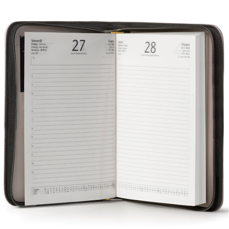 AGENDA GIORNALIERA 15X21 INTERC. C/ZIP GATE FEMME 2
