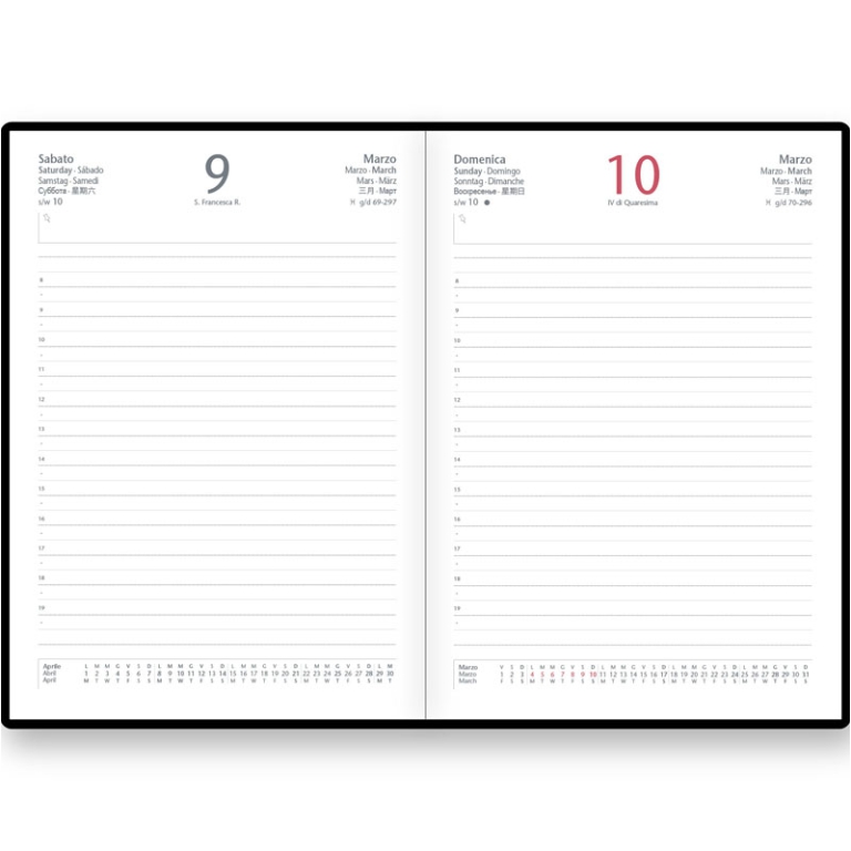 AGENDA GIORNALIERA 15X21 INTERC. C/ZIP GATE FEMME 3
