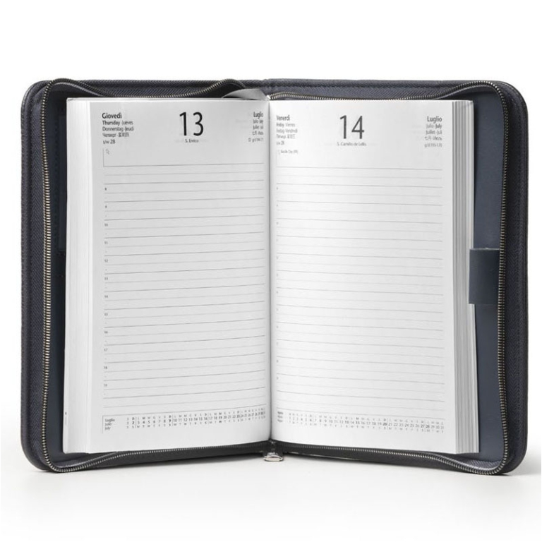 AGENDA GIORNALIERA 15X21 INTERCAMB. CON ZIP GATE