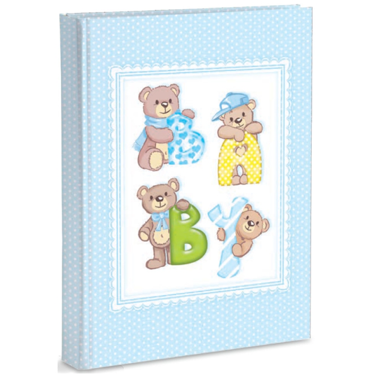 ALBUM 23X27 PLASTIFICATO AZZURRO ORSETTI BABY