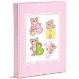 ALBUM 23X27 PLASTIFICATO ROSA ORSETTI BABY 22FG