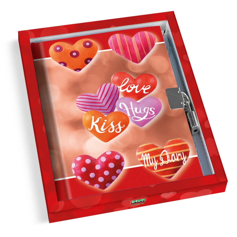 DIARIO SEGRETO 13X18CM LOVE&CANDY CON LUCCHETTO 2