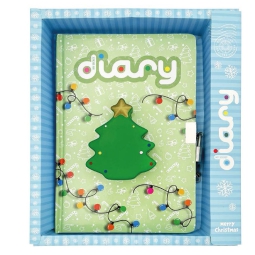 DIARIO SEGRETO 15X21CM 80 PAGINE 3D SQUISHY NATALE