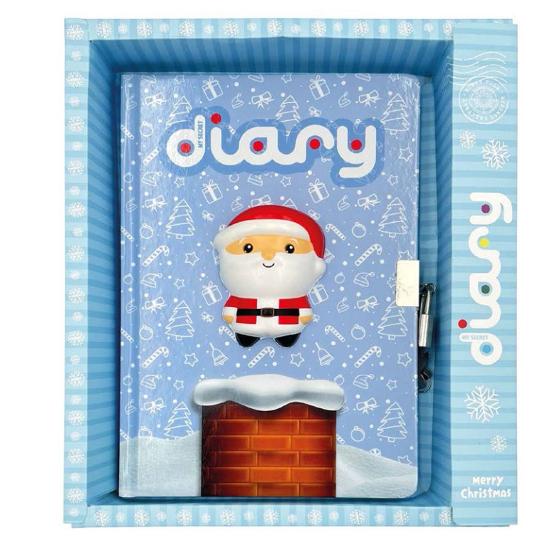 DIARIO SEGRETO 15X21CM 80 PAGINE 3D SQUISHY NATALE 3