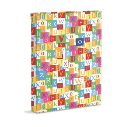 ALBUM TELATO 23X30CM 30F CON VELINA DIS.LETTERE