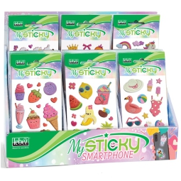 STICKERS ADESIVI BUSTA 3D GIRL EXPO 48PZ