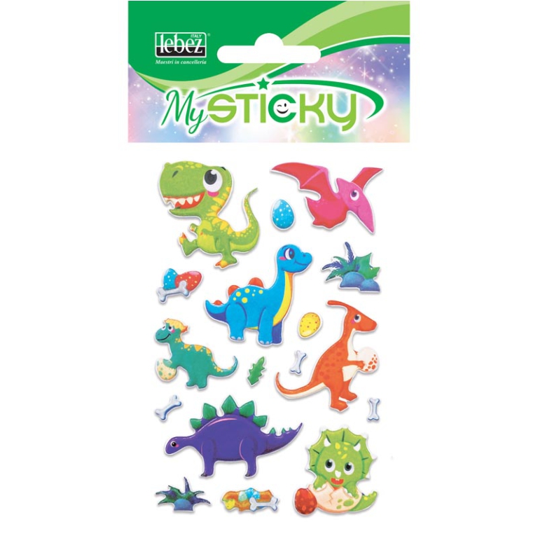 STICKERS ADESIVI BUSTA 3D BOY EXPO 48PZ 3