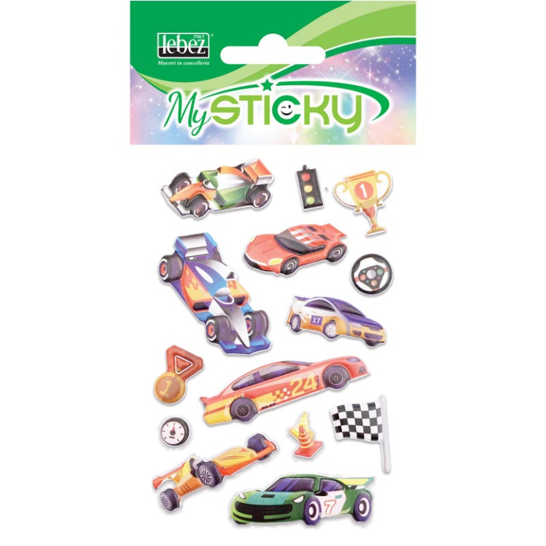 STICKERS ADESIVI BUSTA 3D BOY EXPO 48PZ 5