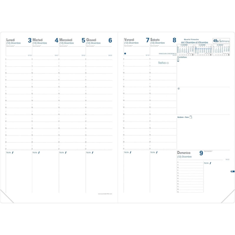 AGENDA PRENOTE 21X29,7CM   BERGAMO BRUNO QUO VADIS 2