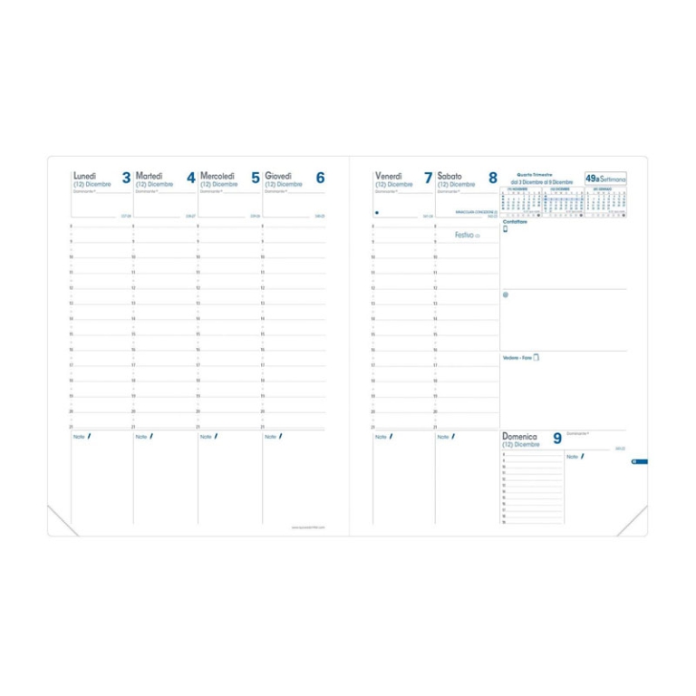 AGENDA TRINOTE 18X24 ROMA ROSSO QUO VADIS 2