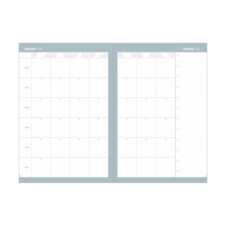 AGENDA AFFARI 10X15 COLOR CALYPSO BORDEAUX Q.V. 5