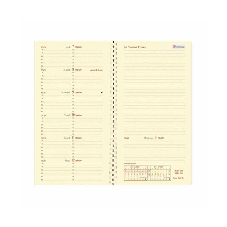 AGENDA ITALNOTE S 8,8X17 IMPALA NERO QUO VADIS 2