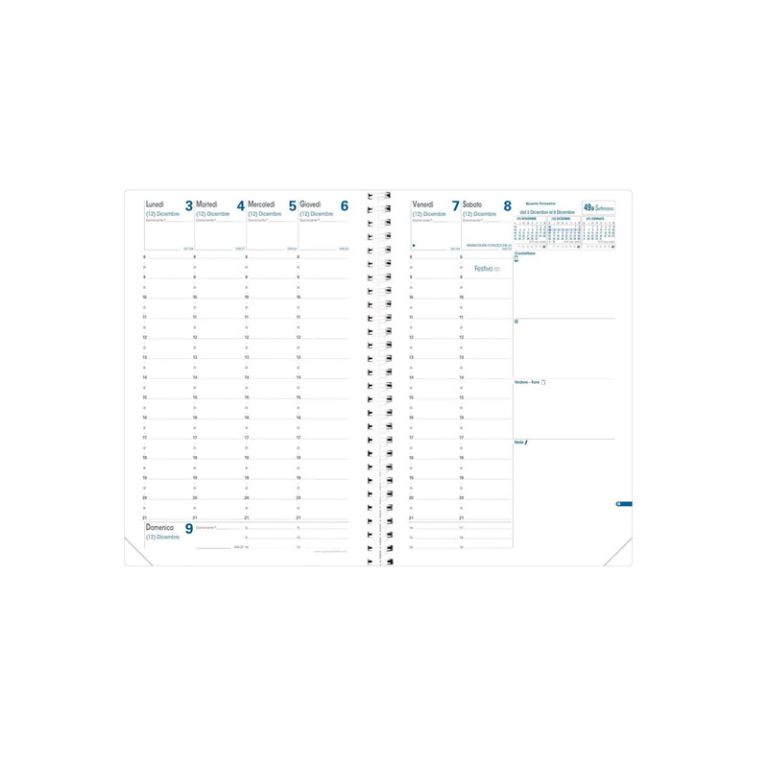 AGENDA MINISTRO IMPALA SPIRALE NERO QUO VADIS 2