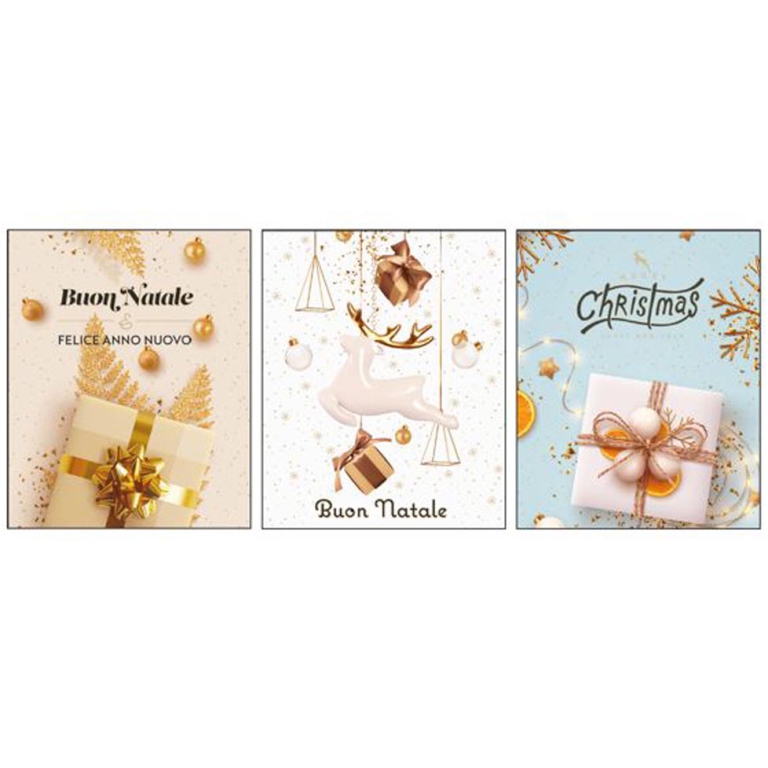 BIGLIETTI CHIUDIPACCO    3PZ SOGGETTI ASSORTITI