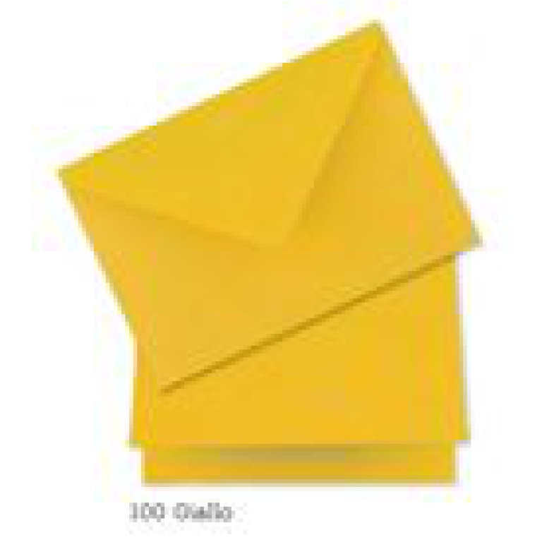 BIGLIETTI 12X17 10PZ     CARTA GELSO GIALLO