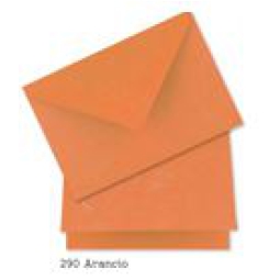 BIGLIETTI 12X17 10PZ     CARTA GELSO ARANCIO