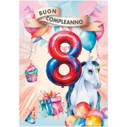 BIGLIETTI ANNI N.8 6PZ